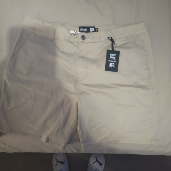 Take all 3 pairs of size 40 mens RSQ shorts well above the knee Short Chino $27 - Picture 2 of 3